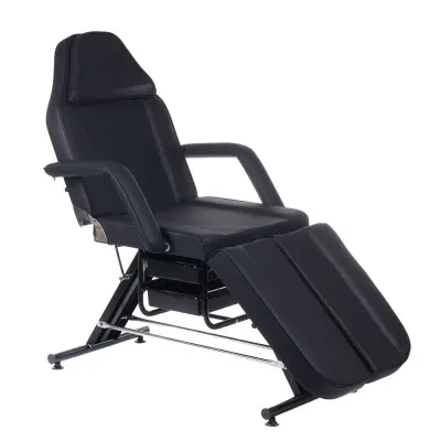 Scaun cosmetic reglabil, 2 sertare, lungime totala 183 cm, maxim 160 kg, negru