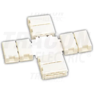 Conector rapid pentru bandaLED in forma de X LSZTX10 W=10 mm, 2P