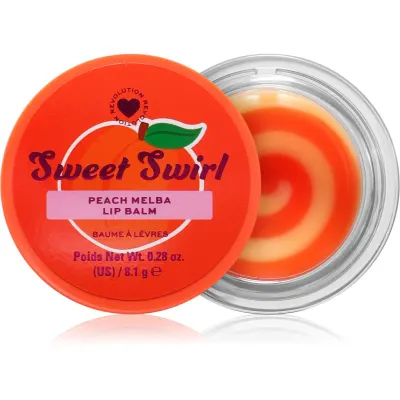 I Heart Revolution Sweet Swirl Lip Mask Balsam de buze hidratant culoare Peach Melba 8.1 g