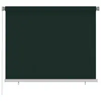 vidaXL Jaluzea rulantă de exterior 185 (l) x 140 (î) cm, verde închis, HDPE