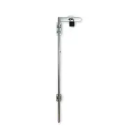 Zavor poarta cu maner galvanizat, lungime 800 mm, inchidere reglabila, argintiu