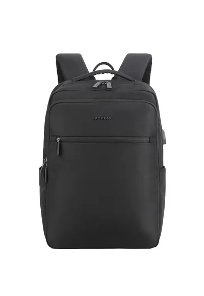 Rucsac unisex cu buzunar pentru laptop - Negru