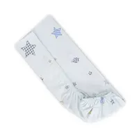 Cearceaf cu elastic pentru patut 98x65 cm din bumbac ranforce Blue