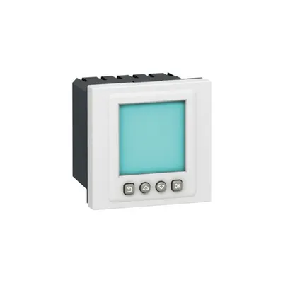 Ceas programator Mosaic - 6 A 250 V~ - 2 module - alb