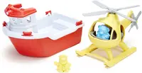 Jucarie pentru copii Green Toys - Barca de salvare si elicopter
