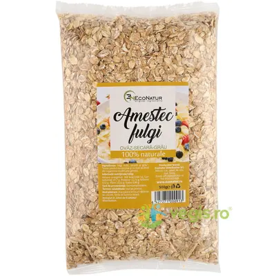Amestec de Fulgi (Ovaz, Secara, Grau) 500g