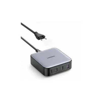 Incarcator rapid UGREEN Nexode 100W Desktop Charger EU CD328 + cablu USB-C, 3x USB-C, 1x USB-A, Gri