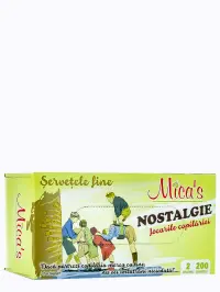 Mica's Servetele fine in cutie 2 straturi 200 buc 21x19,3 cm