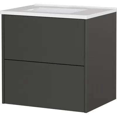 Dulap sub chiuvetă gri antracit suspendat cu aspect mat 61x61 cm Bodera – Germania