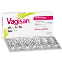 Ovule vaginale cu acid lactic Vagisan, Dr. August Wolff | 7 bucati