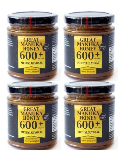 Miere de Manuka MGO 600+, 250g, 4 borcane