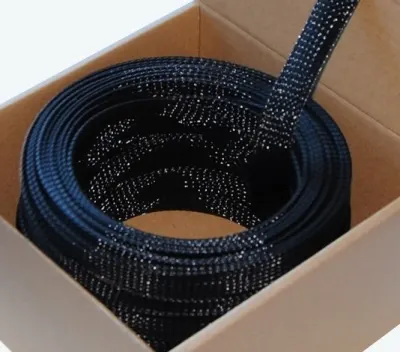 Four Connect 4-NS100M-BL12, Tresa Nylon Protectie Cablu Neagra, 12/25 mm, Rola 100 m