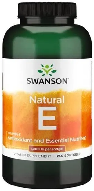 Natural Vitamin E, 671.1 mg, 250 capsule moi, Swanson