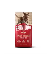 Hrană uscată 12 kg câini adulți activi CARNILOVE Active Dog Lamb and Wild Boar Adult miel și mistreț