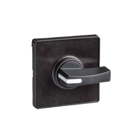 Cap De Actionare 60 X 60 Mm - Cul. Metalica - Maner Negru - Necompl. Pt. Gravare