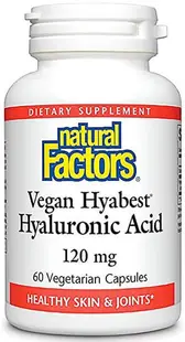 Vegan Hyabest Hyaluronic Acid, 120 mg, 60 capsule, Natural Factors