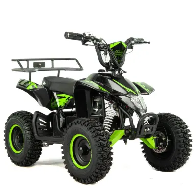 Atv electric copii XTR E-M8 6 800W, culoare negru verde