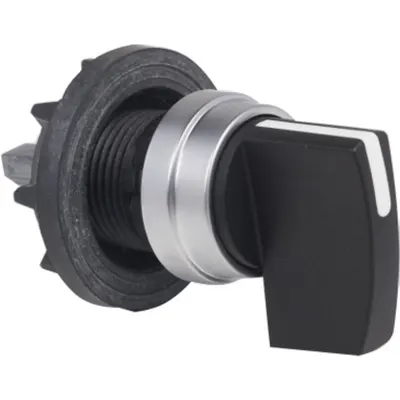 Cap De Actionare Cu Rama - Ø 29 Mm, Finisaj Plastic Cu Metal - Maner Negru