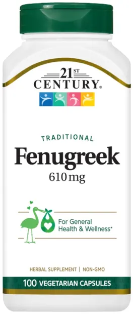 Fenugreek, 610 mg, 100 capsule, 21st Century