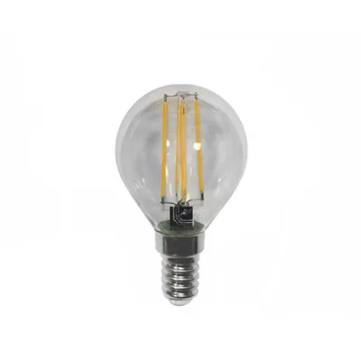 Bec sferic transparent cu LED COG E14 6W (≈72w) lumina calda 720lm L 80mm
