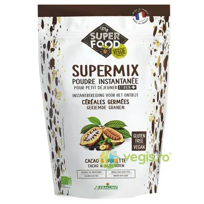 Supermix pentru Micul Dejun cu Alune de Padure si Cacao Ecologic/Bio 350g