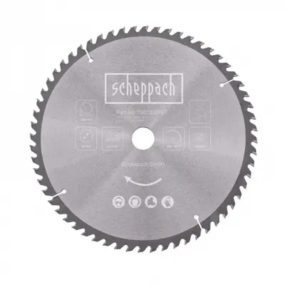 Disc pentru fierastrau circular, taiere lemn Scheppach 7901200707, O305x30 mm, 60 dinti