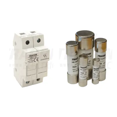 Pachet Soclu Siguranta Cilindrica HBA 2P 32A + Siguranta Fuzibila 10x38 gG 1A