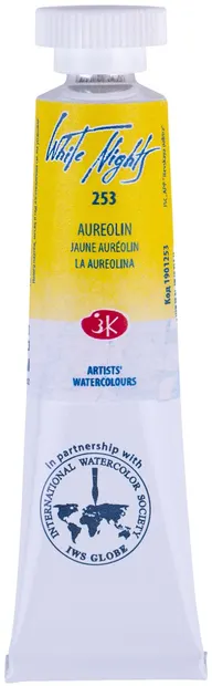 Vopsea pentru acuarelă Nevskaya Palitra Leningrad White Nights - 253, Aureolin, 10 ml