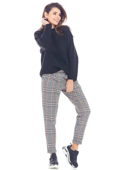 Pantaloni Lungi Carouri Poliester A365 - Albastru inchis