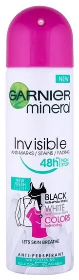 Garnier Deodorant spray Invisible Black, White & Colors Fresh, 150 ml