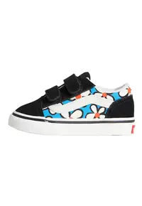Pantofi copii Old Skool V - negru - inchidere cu arici - talpa vulcanizata