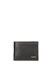 Portofel pliabil de piele Ereton Prime - Negru