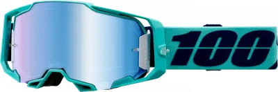 Ochelari cross atv 100% Armega Esterel, lentila oglinda, culoare rama verde menta
