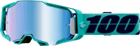 Ochelari cross atv 100% Armega Esterel, lentila oglinda, culoare rama verde menta