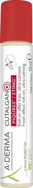 A-Derma Cutalgan Roll-on pentru mușcături de insecte, 10 ml