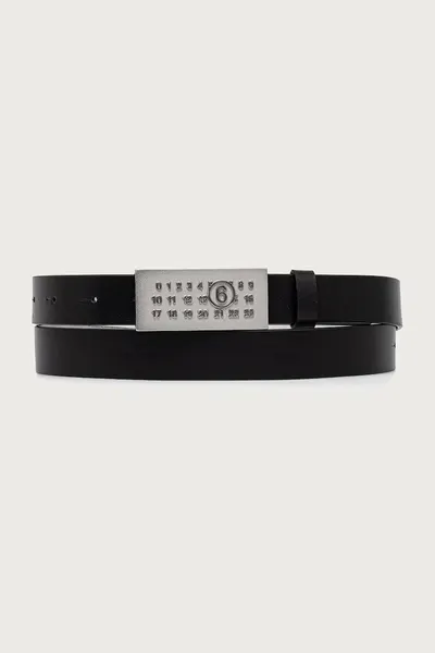 MM6 Maison Margiela curea reversibilă din piele