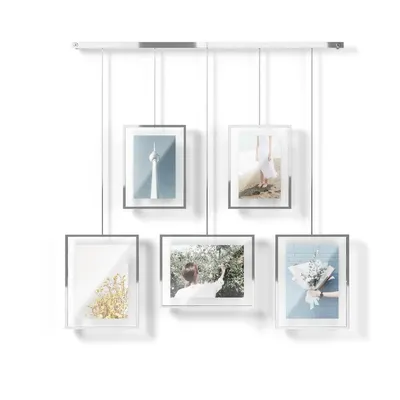 Rame argintii de suspendat 5 buc. din metal 66x69 cm Exhibit – Umbra