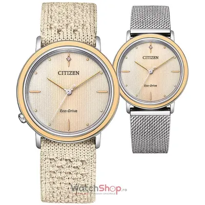 Ceas Citizen Set Elegance Ambiluna EM1006-40A Eco-Drive