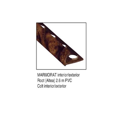 Profil PVC marmorat exterior Root (altea) 2.6 m PVC Colt exterior