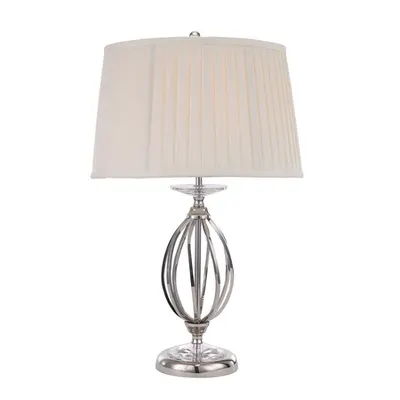 Veioza Aegean 1 Light Table Lamp – Polished Nickel