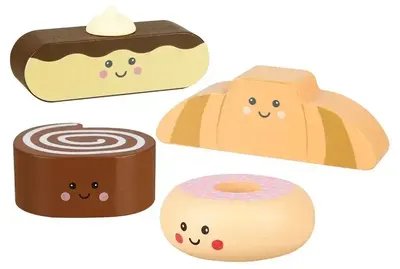 Jucărie din lemn Orange Tree Toys – Dulci, 4 piese