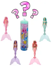 Păpuşă Barbie Color Reveal - Mermaid Charms, cu 6 surprize, sortiment