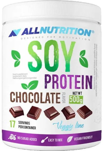 Proteine din soia, ciocolată, 500 g, AllNutrition
