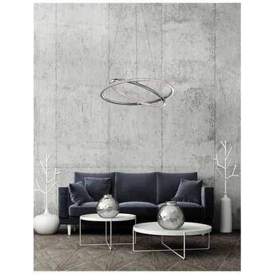 Lampa suspendata LIVORNO Crom Aluminiu & Acrylic Adjustable LED 29 Wat 230 Volt 2010Lm 3000K IP20
