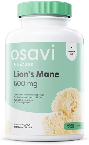 Lion's Mane, 600 mg, 120 capsule, Osavi