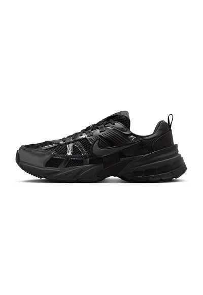 Pantofi sport low-cut cu monograma reflectorizanta - Negru/Argintiu inchis