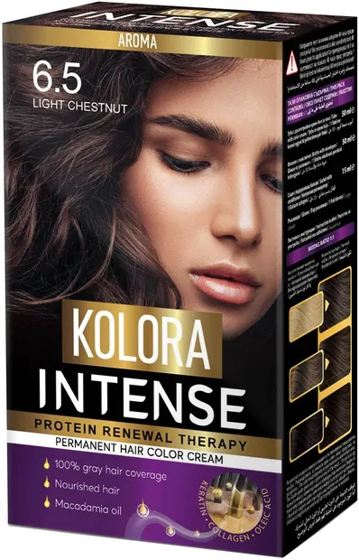 Kolora Intense Vopsea de păr, 6.5 Castaniu deschis