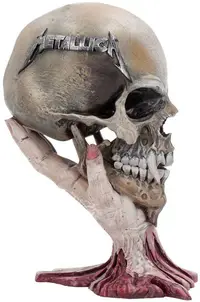 Statuetă Nemesis Now Music: Metallica - Sad But True Skull, 22 cm