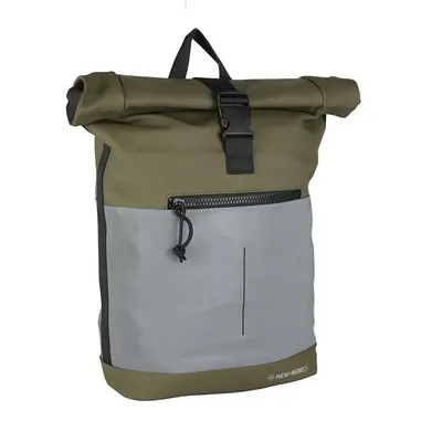 Rucsac Bowie-New York Rolltop, 43x30x12 cm, Olive, New Rebels