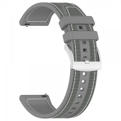 Curea Techsuit W051 pentru Huawei Watch / Xiaomi Watch Series, 22mm, Gri